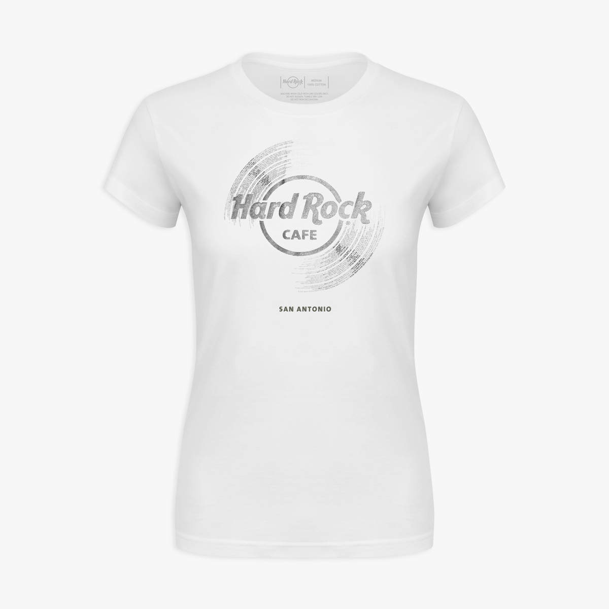 Women's Vinyl Logo Shortsleeve Crewneck Tee in White image number 1